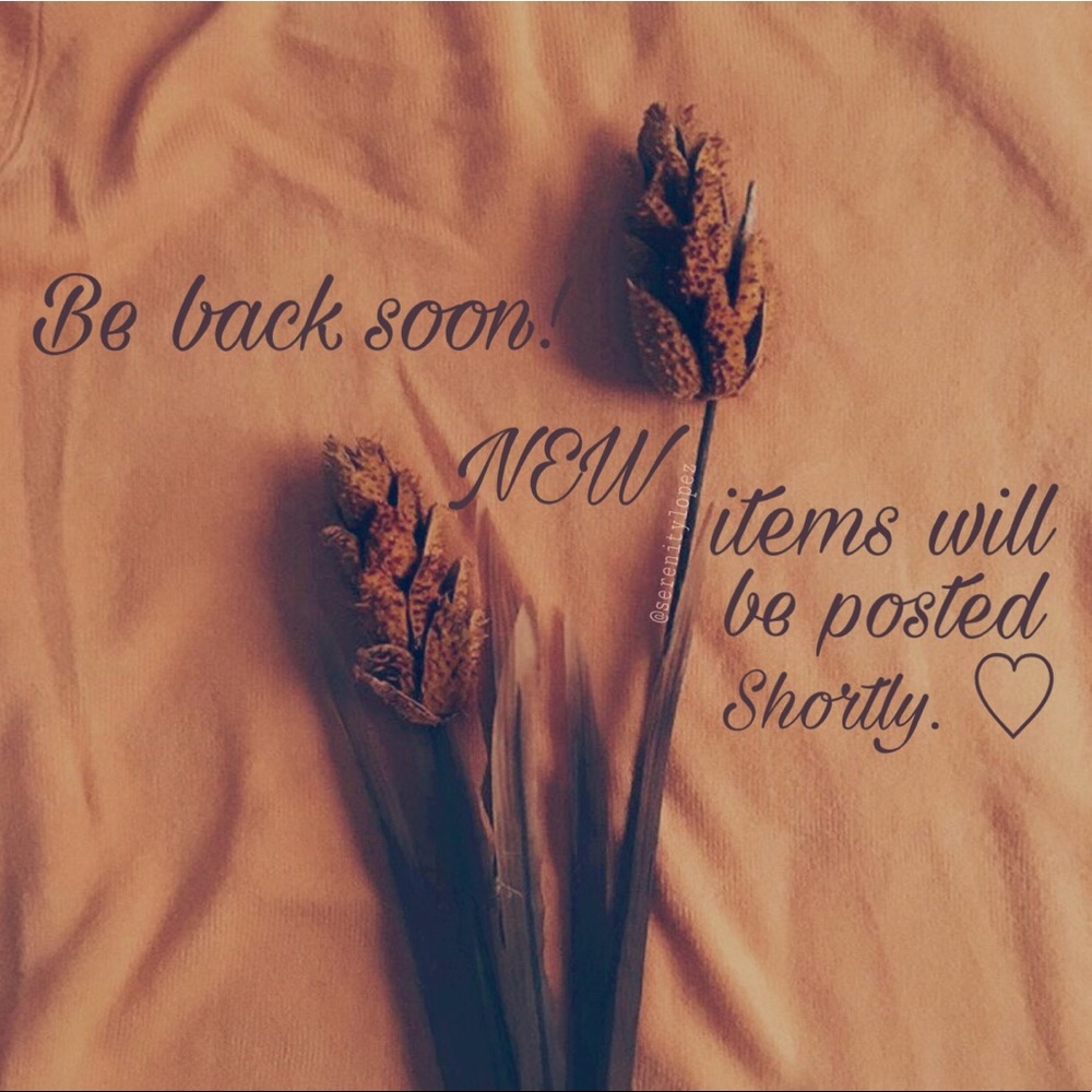 Be back soon! ☺️